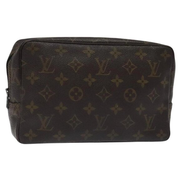 LOUIS VUITTON Monogram Trousse Toilette 23 Clutch Bag Vintage M47524 Auth 129463 - Picture 1 of 15